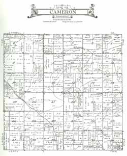 1921 Cameron Twp. Map