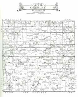 1921 Greeley Twp. Map