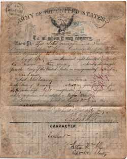 John Connrardy Discharge Paper-Front
