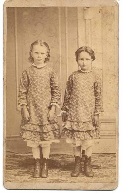Margaret and Minnie Littlefield Circa 1876-77