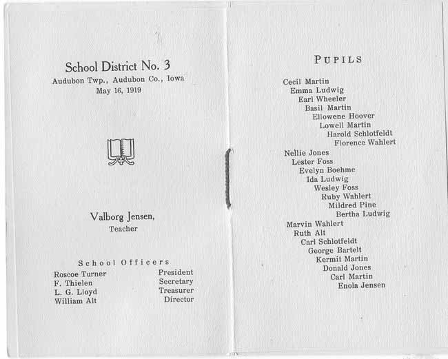 Audubon Twp. Public School, District No. 3, May 16, 1919