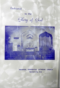 Cover of 75th Anniversary Booklet for Immanuel Lutheran