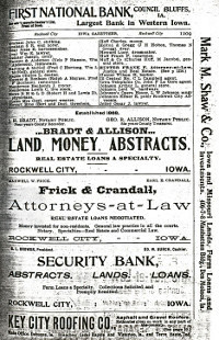 Pg. 1209 in 1903 - 1904 Iowa State Gazetteer & Business Directory