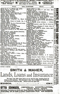 Pg. 953 in 1903 - 1904 Iowa State Gazetteer & Business Directory