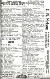 Pg. 1149 in 1905 - 1906 Iowa State Gazetteer & Business Directory