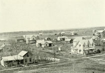 birdseye view of Lake City in 1875