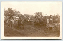 farmers in wagons, Lake City