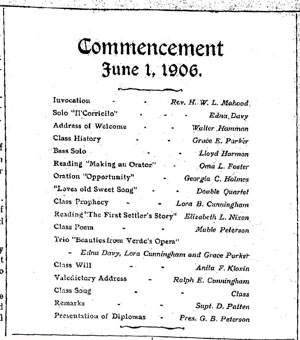 commencement program