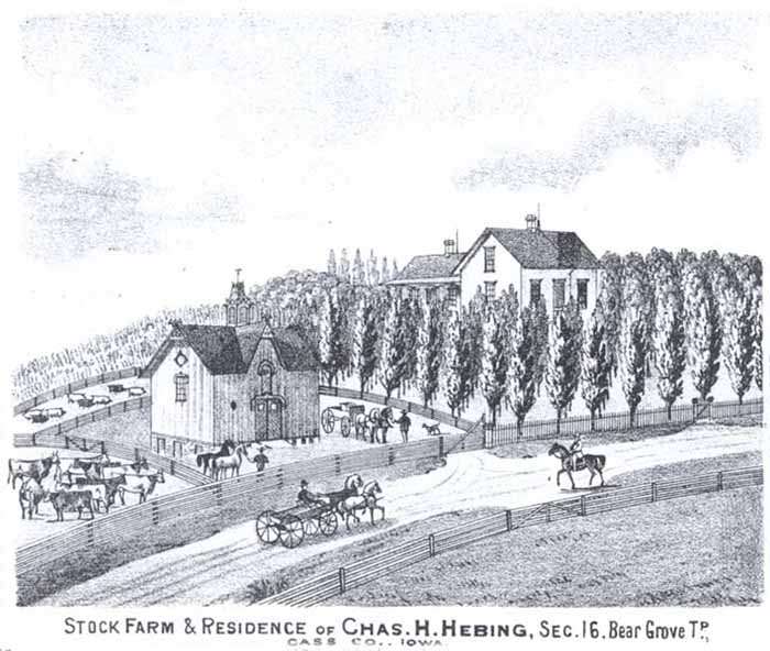 G. H. Hebing Stock Farm & Residence, Cass County, Iowa