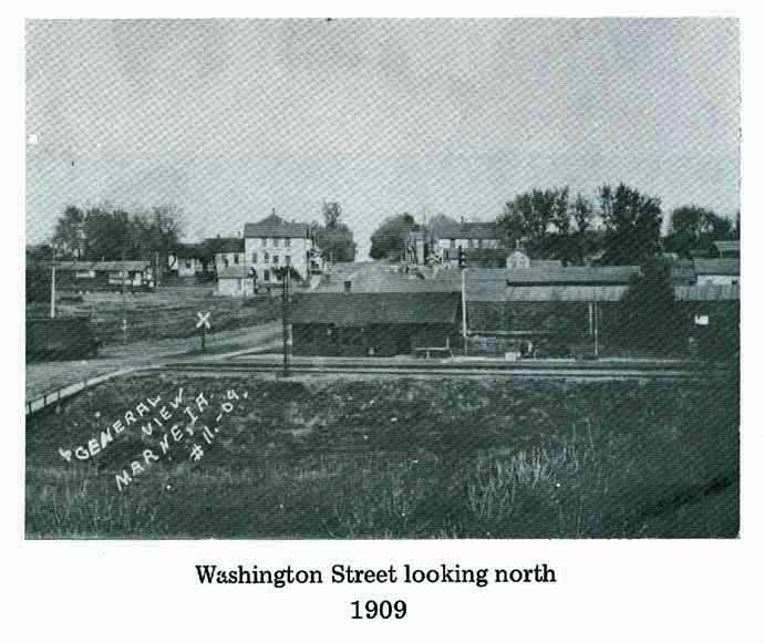 Marne Washington Street looking north Circa 1909