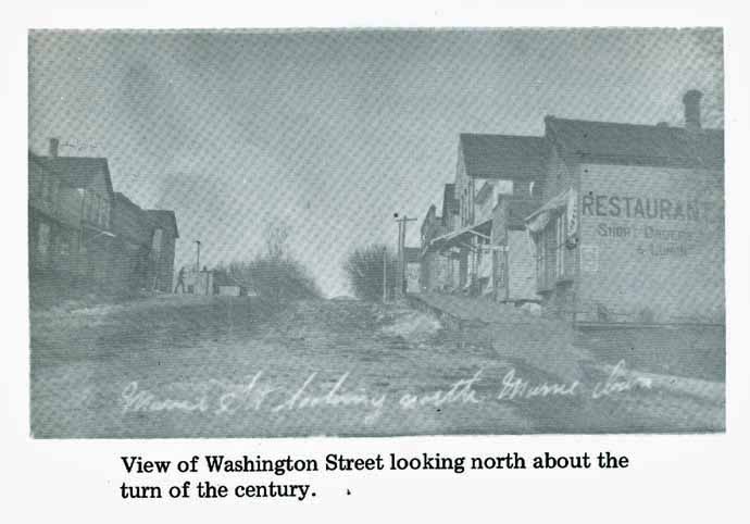 Marne Washington Street looking north Circa 1900