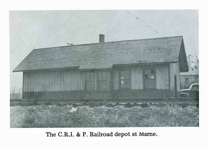 C.R.I. & P. Railroad depot at Marne