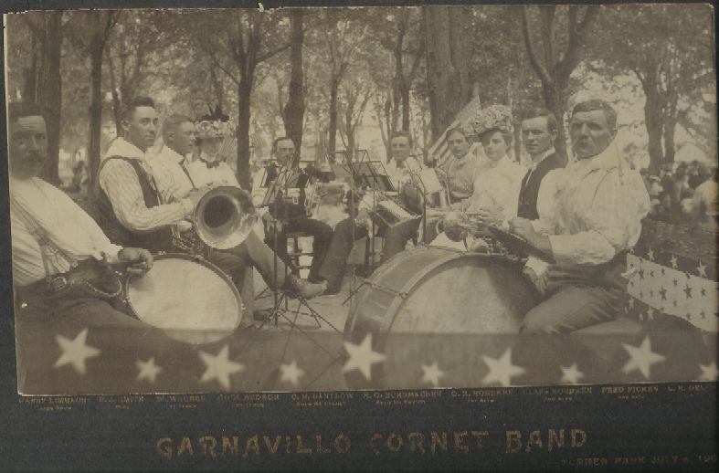 Garnavillo Cornet Band, 1901 - contributed by Donna Ramsey