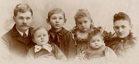 Benjamin Burlingame family, ca1895