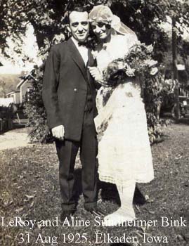 LeRoy Bink and Aline Sundheimer, 1925