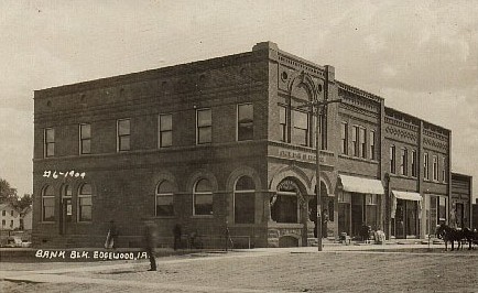 Bank Block, Edgewood, 1909