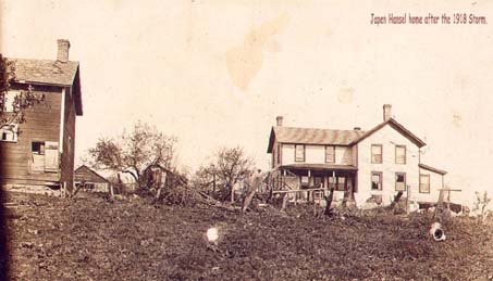 Japen Hanse home after the 1918 tornado