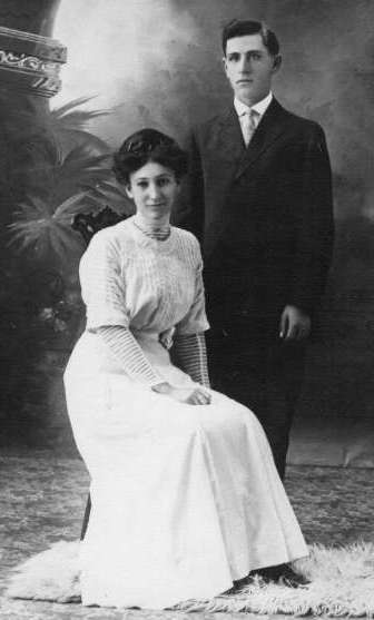 John J. and Abie Koth Reidel, marriage 1910