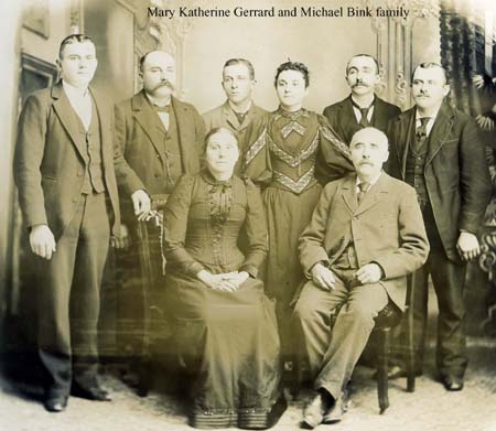 Michael Bink & Mary Katherine Gerrard and family, ca1897