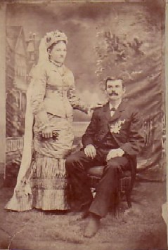 Rudolph C. Strube & Matilda J. Jennings wedding photo, 1882