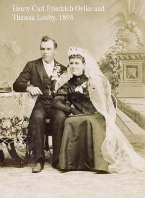 Henry C.F. Oelke & Theresa Looby - 1896