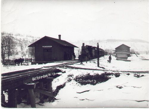 Osterdock R.R. Station ca1907, photo by Dean S. Mallory