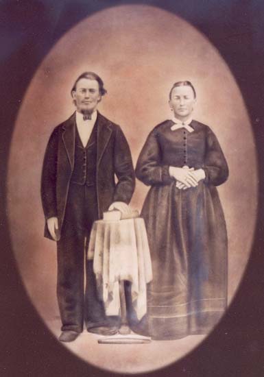 John Christian Schweikert & Angelia Lewis, July 16,1873