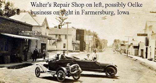 Walter's Repair Shop (L) and possibly an Oelke business (R)