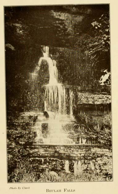 Beulah Falls, pre-1920, photo by J.P. Clark
