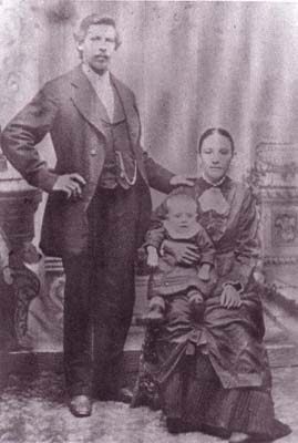 August Christopher Jaster & Louise Wentz with one of their children