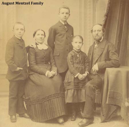 August Mentzel & Eliza Dohrer family