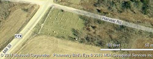 Birds-eye photo of Asbury cemetery