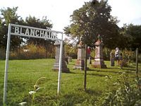Blanchaine cemetery - photo by Helen Jennings