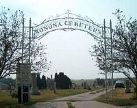Monona City cemetery - photo taken by Sharyl Ferrall