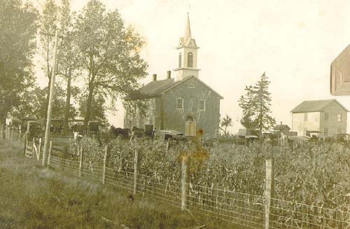 Pioneer Rock church, ca late 1890's/early 1900's