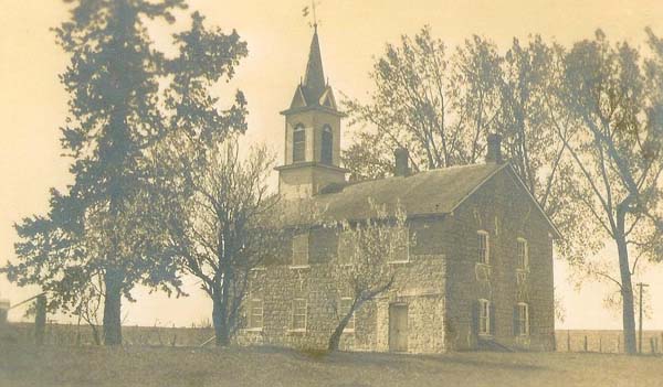 Pioneer Rock church, ca late 1890's/early 1900's