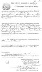 Thomas E. Miner's Bounty Land Warrant
