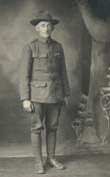 Pvt. Charles L. Topel, JR - Army WWI - photo contributed by Russ Topel
