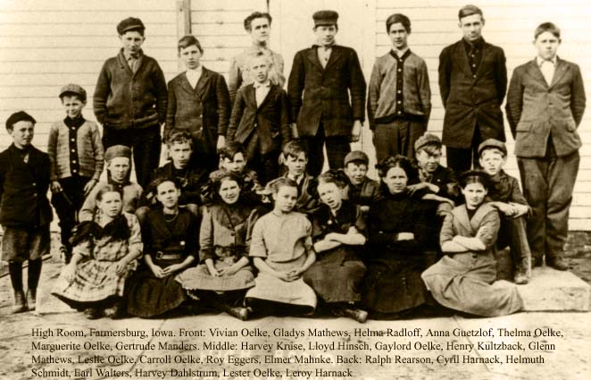 Farmersburg school children, undated