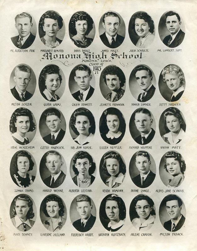 Monona HS Class of 1943