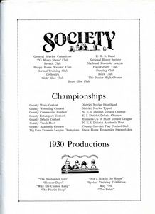 Society, championships & Productions - Click to Read
