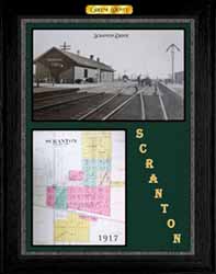 Scranton Depot and Plat Map
