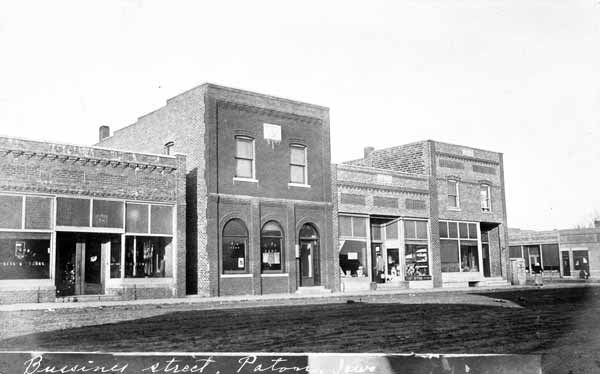 Paton Business Street, Iowa, circa 1918