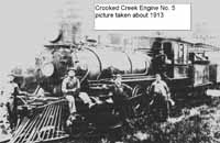 Crooked Creek Engine No. 5, Hamilton County, Iowa circa 1913