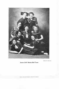 1913 Webster City High School Junior Girls Basketball Team, Hamilton County, Iowa