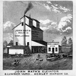 John Rath Elevator & Lumber Yard - 1875