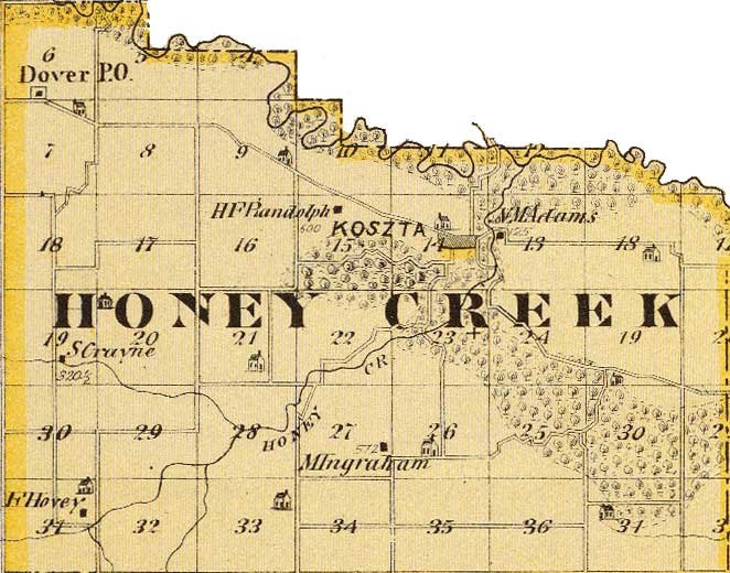 Honey Creek Township - 1875
