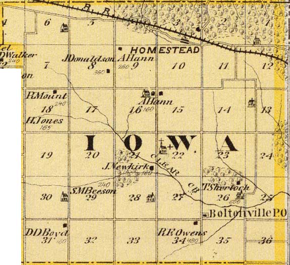 Iowa township - 1875
