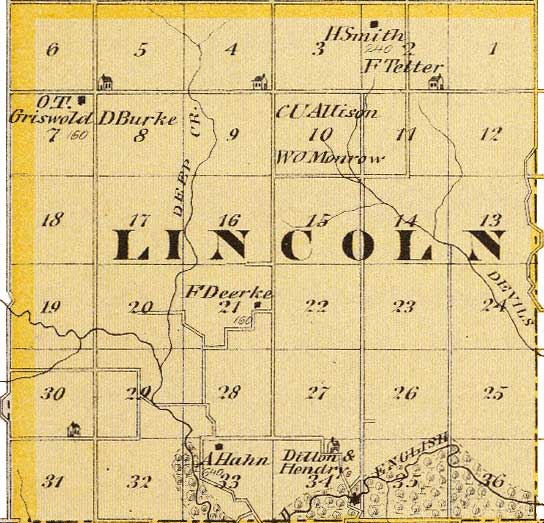 Lincoln Township - 1875