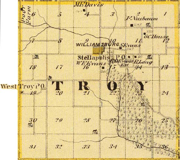 Troy Township - 1875